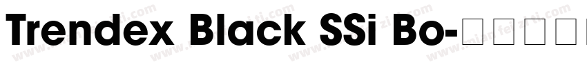 Trendex Black SSi Bo字体转换
